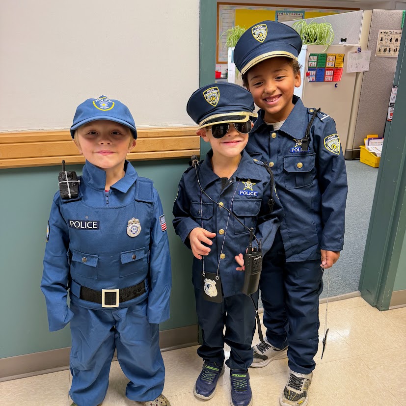 3 students dress as police officers